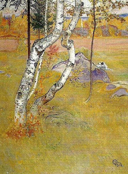 Carl Larsson bjorkarna oil painting image